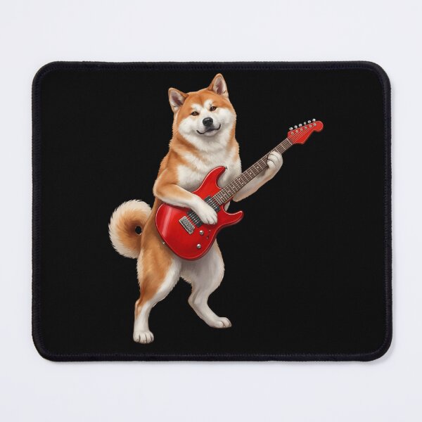 Item preview, Akita Playing Electric Guitar Player Guitarist Dog Lover designed and sold by TerryConnells.