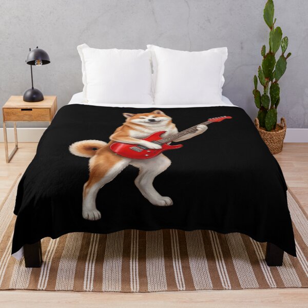 Item preview, Akita Playing Electric Guitar Player Guitarist Dog Lover designed and sold by TerryConnells.