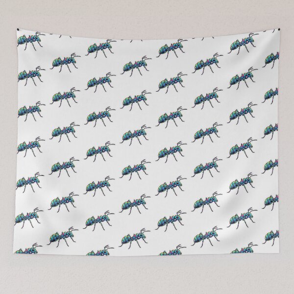 Item preview, Glitch Art Ant – Vaporwave Insect Sticker for Urban Style designed and sold by bsbd-action.