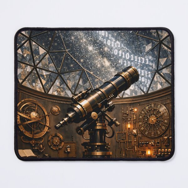 Item preview, Binary Milky Way Observatory - Vintage Future Astrology Art designed and sold by LuxeBuzz.