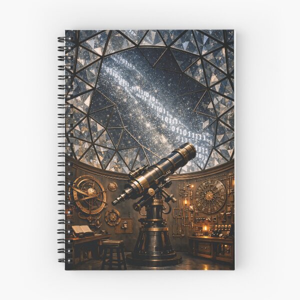 Item preview, Binary Milky Way Observatory - Vintage Future Astrology Art designed and sold by LuxeBuzz.