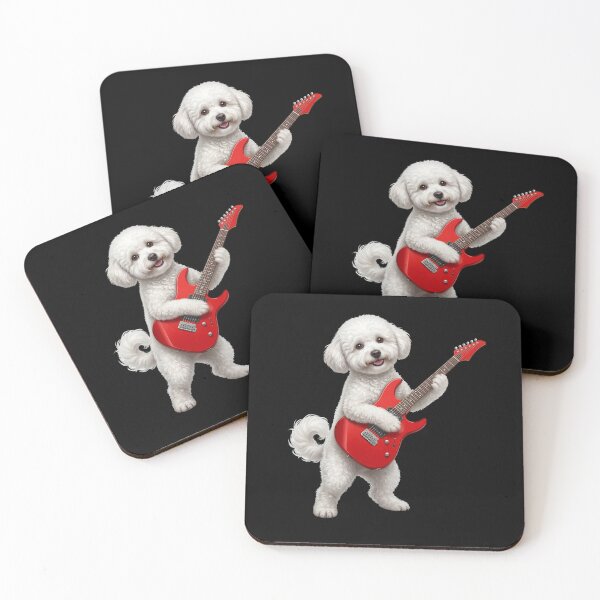 Item preview, Bichon Frise Playing Electric Guitar Player Guitarist Dog Lover designed and sold by TerryConnells.
