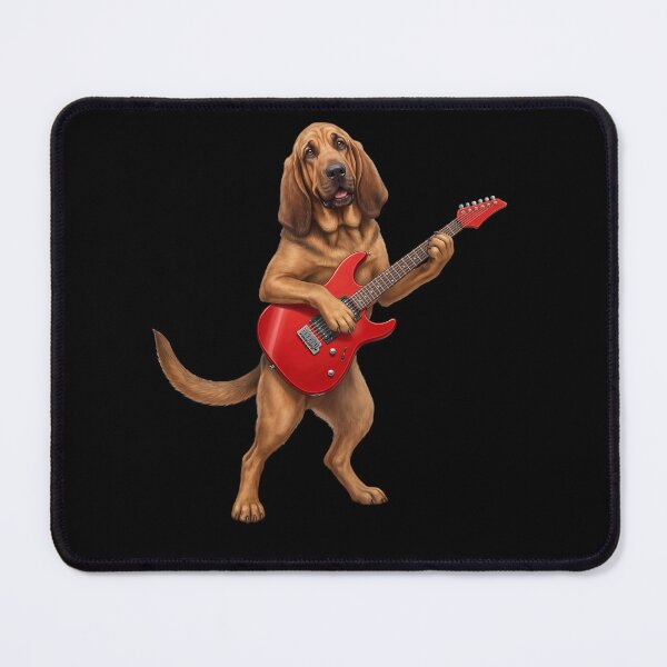 Item preview, Bloodhound Playing Electric Guitar Player Guitarist Dog Lover designed and sold by TerryConnells.