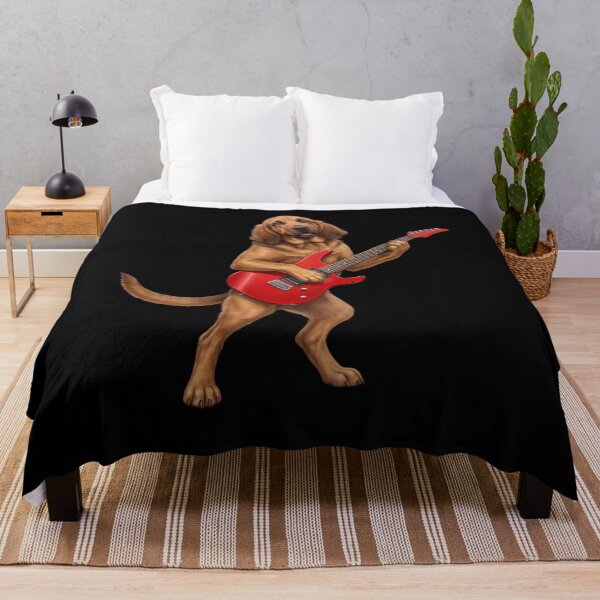 Item preview, Bloodhound Playing Electric Guitar Player Guitarist Dog Lover designed and sold by TerryConnells.
