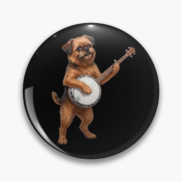 Artikelvorschau, Brüsseler Griffon spielt Banjo, Banjospieler, Hundeliebhaber entworfen und verkauft von DoodleTortle.