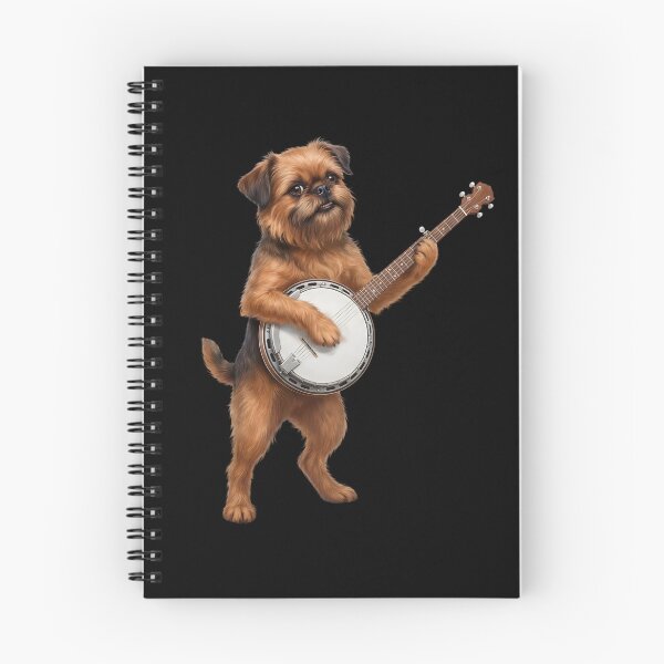 Item preview, Brussels Griffon Playing Banjo Player Banjoist Dog Lover designed and sold by DoodleTortle.