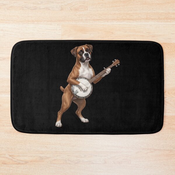 Item preview, Boxer Dog Playing Banjo Player Banjoist Dog Lover designed and sold by DoodleTortle.