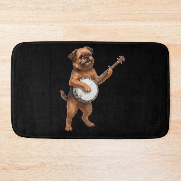 Item preview, Brussels Griffon Playing Banjo Player Banjoist Dog Lover designed and sold by DoodleTortle.