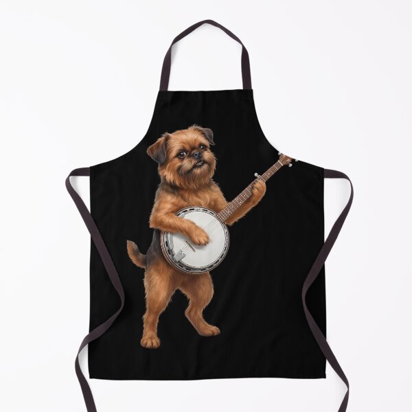 Item preview, Brussels Griffon Playing Banjo Player Banjoist Dog Lover designed and sold by DoodleTortle.
