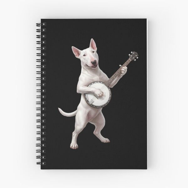 Item preview, Bull Terrier Playing Banjo Player Banjoist Dog Lover designed and sold by DoodleTortle.