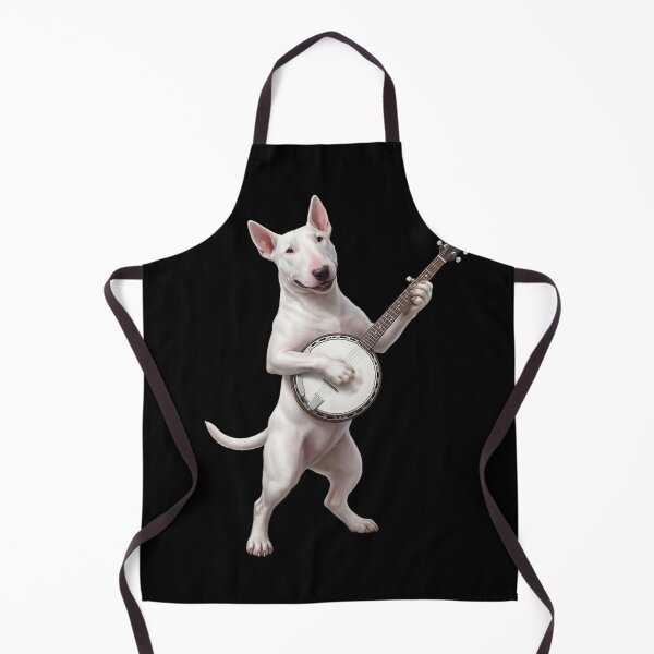 Item preview, Bull Terrier Playing Banjo Player Banjoist Dog Lover designed and sold by DoodleTortle.