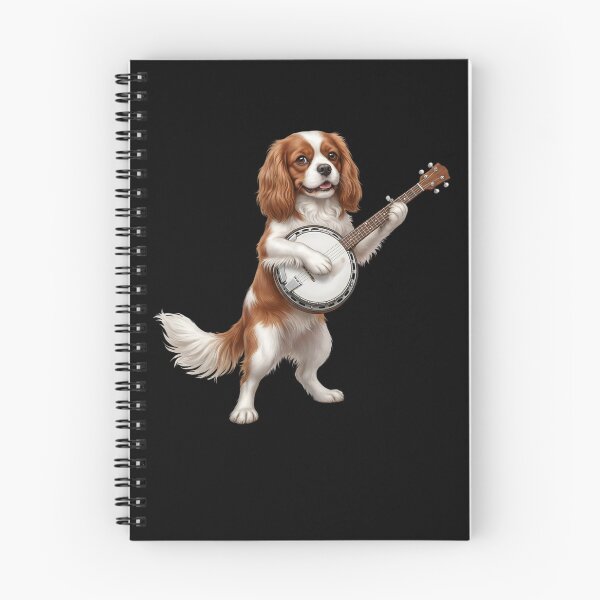 Item preview, Cavalier King Charles Spaniel Playing Banjo Player Banjoist Dog Lover designed and sold by DoodleTortle.