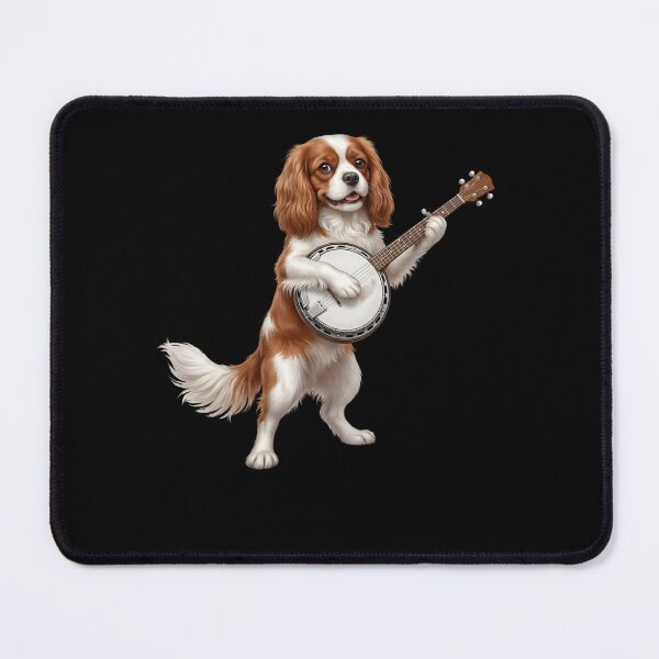 Item preview, Cavalier King Charles Spaniel Playing Banjo Player Banjoist Dog Lover designed and sold by DoodleTortle.