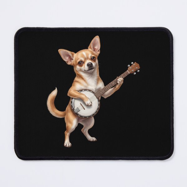 Item preview, Chihuahua Playing Banjo Player Banjoist Dog Lover designed and sold by DoodleTortle.