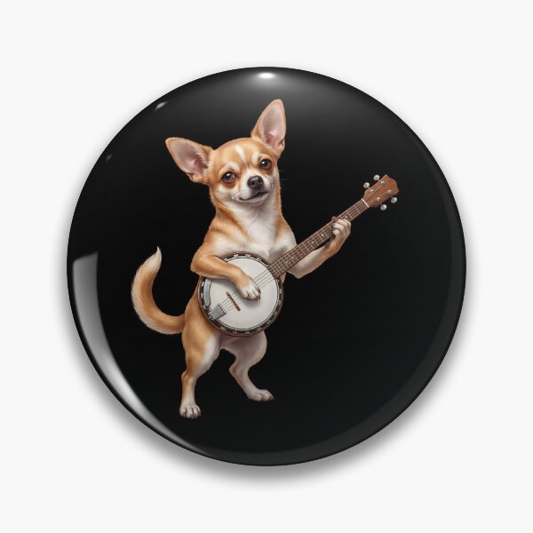 Item preview, Chihuahua Playing Banjo Player Banjoist Dog Lover designed and sold by DoodleTortle.