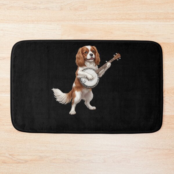 Item preview, Cavalier King Charles Spaniel Playing Banjo Player Banjoist Dog Lover designed and sold by DoodleTortle.