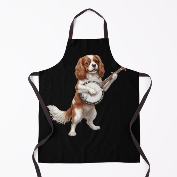 Item preview, Cavalier King Charles Spaniel Playing Banjo Player Banjoist Dog Lover designed and sold by DoodleTortle.