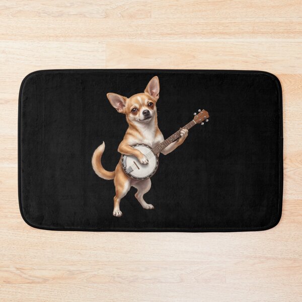 Item preview, Chihuahua Playing Banjo Player Banjoist Dog Lover designed and sold by DoodleTortle.