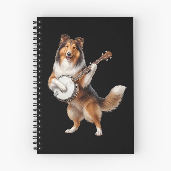 Item preview, Collie Playing Banjo Player Banjoist Dog Lover designed and sold by DoodleTortle.