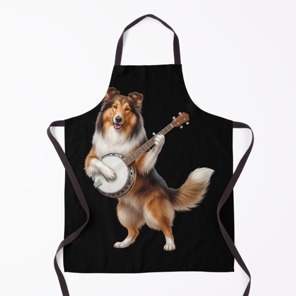 Item preview, Collie Playing Banjo Player Banjoist Dog Lover designed and sold by DoodleTortle.
