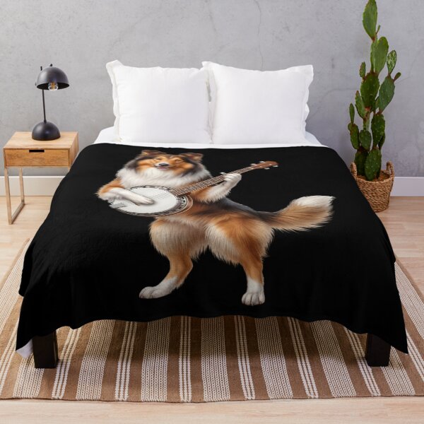 Item preview, Collie Playing Banjo Player Banjoist Dog Lover designed and sold by DoodleTortle.