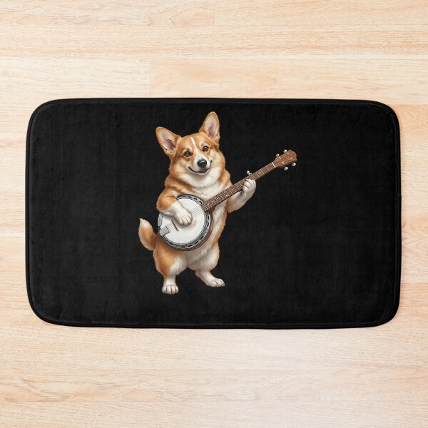 Item preview, Corgi Playing Banjo Player Banjoist Dog Lover designed and sold by DoodleTortle.