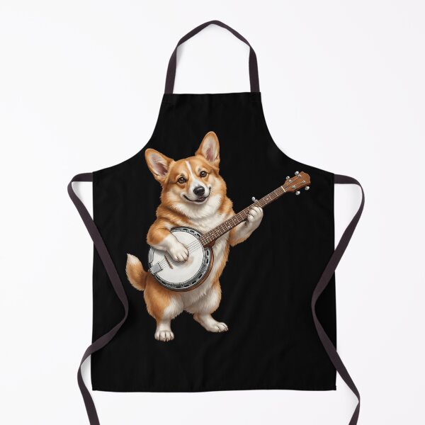 Item preview, Corgi Playing Banjo Player Banjoist Dog Lover designed and sold by DoodleTortle.