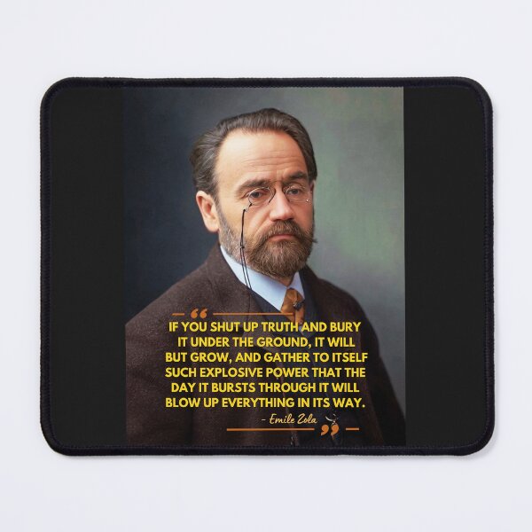 Item preview, Emile Zola Quote Painted HD Art designed and sold by DiverseDazzle.