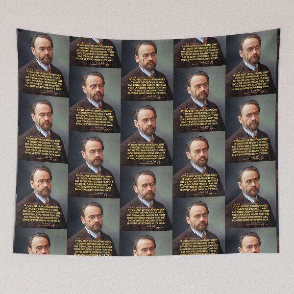 Item preview, Emile Zola Quote Painted HD Art designed and sold by DiverseDazzle.