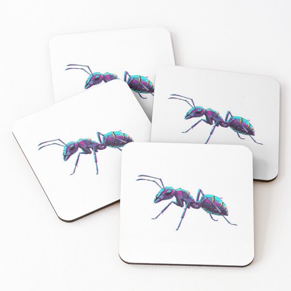 Item preview, Futuristic Neon Ant – Insect Sticker for Cyberpunk Fans designed and sold by bsbd-action.