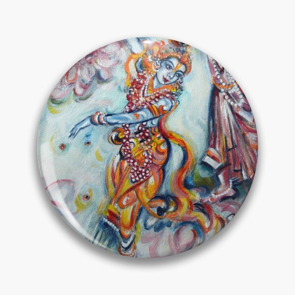 Item preview, Vibrant Dance of Krishna and Gopies designed and sold by Harsh  Malik.