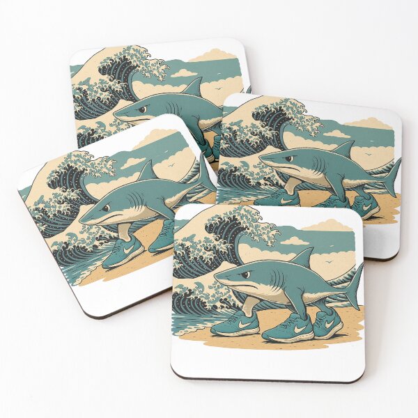 Item preview, Shark Walking Ocean Waves designed and sold by kevinmertayasa.