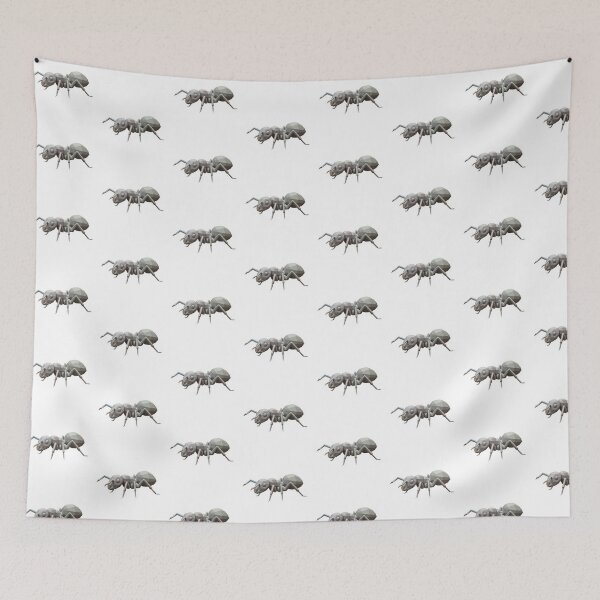 Item preview, Minimalist Stone Ant – Zen Insect Decal for Understated Decor designed and sold by bsbd-action.