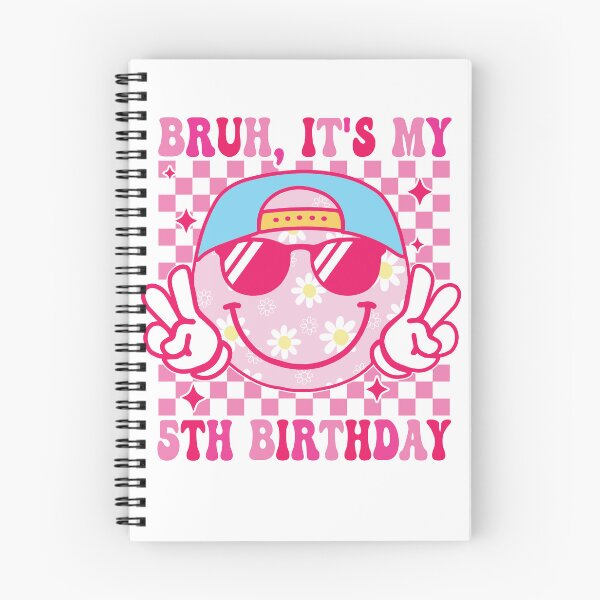 Item preview, Its My 5th Birthday Girl Smile Face 5 Year Old Party Girl designed and sold by Night Forest.