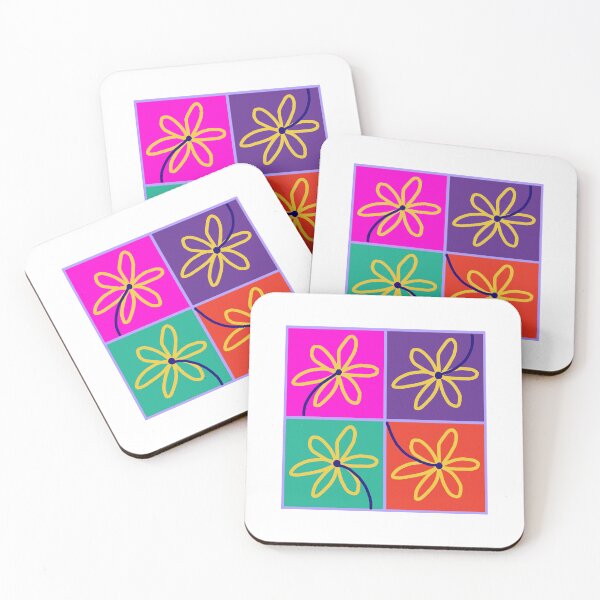 Item preview, Color block flowers designed and sold by _MPart.