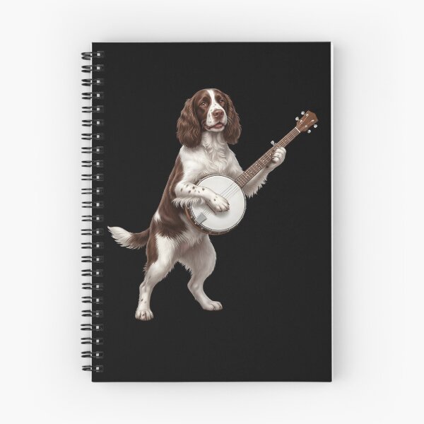 Item preview, English Springer Spaniel Playing Banjo Player Banjoist Dog Lover designed and sold by DoodleTortle.
