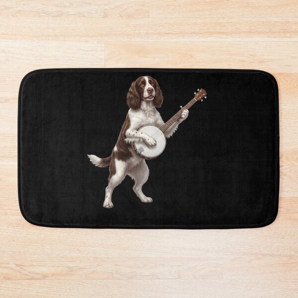 Item preview, English Springer Spaniel Playing Banjo Player Banjoist Dog Lover designed and sold by DoodleTortle.
