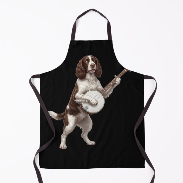Item preview, English Springer Spaniel Playing Banjo Player Banjoist Dog Lover designed and sold by DoodleTortle.