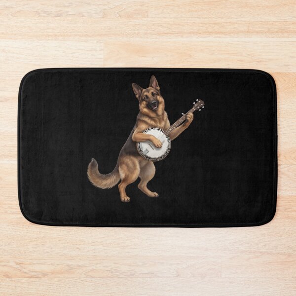Item preview, German Shepherd Playing Banjo Player Banjoist Dog Lover designed and sold by DoodleTortle.