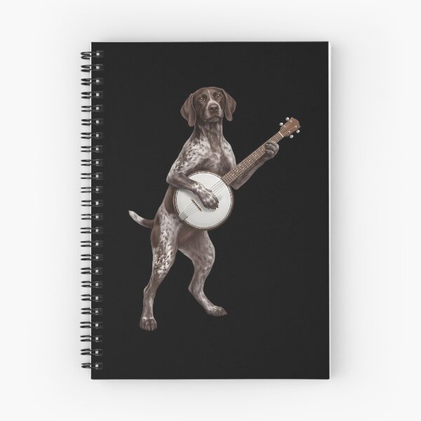 Item preview, German Shorthaired Pointer Playing Banjo Player Banjoist Dog Lover designed and sold by DoodleTortle.