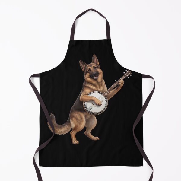Item preview, German Shepherd Playing Banjo Player Banjoist Dog Lover designed and sold by DoodleTortle.