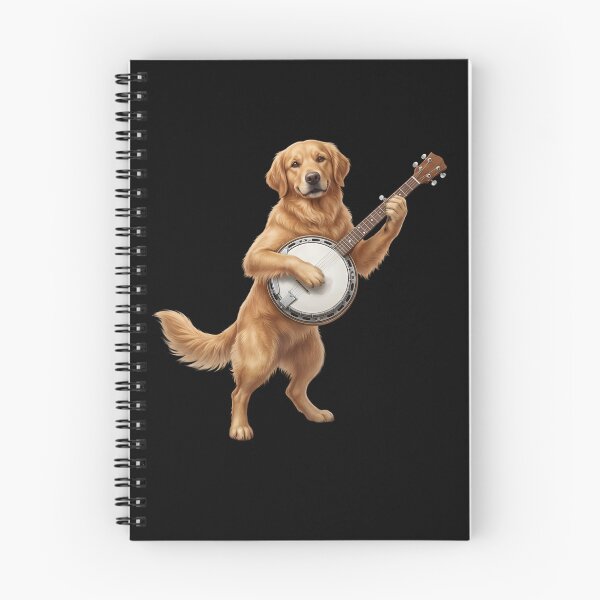 Item preview, Golden Retriever Playing Banjo Player Banjoist Dog Lover designed and sold by DoodleTortle.