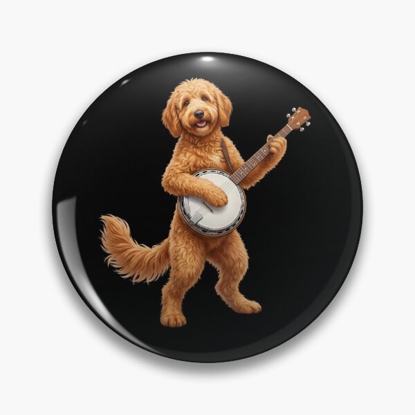 Item preview, Goldendoodle Playing Banjo Player Banjoist Dog Lover designed and sold by DoodleTortle.