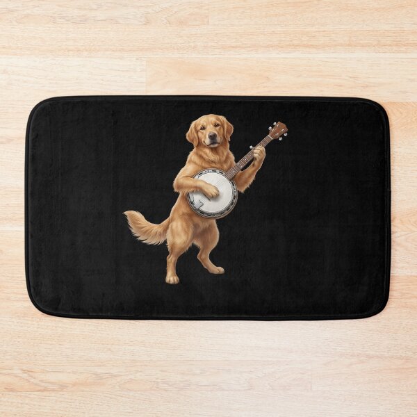 Item preview, Golden Retriever Playing Banjo Player Banjoist Dog Lover designed and sold by DoodleTortle.