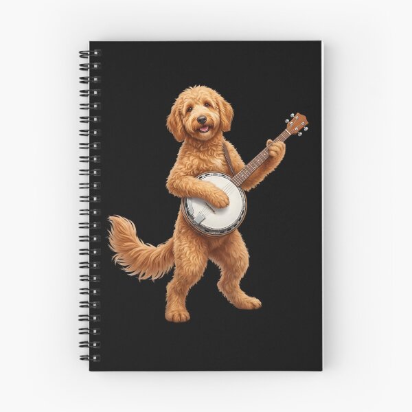 Item preview, Goldendoodle Playing Banjo Player Banjoist Dog Lover designed and sold by DoodleTortle.