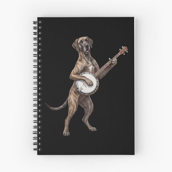 Item preview, Great Dane Playing Banjo Player Banjoist Dog Lover designed and sold by DoodleTortle.