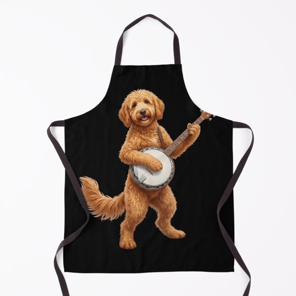 Item preview, Goldendoodle Playing Banjo Player Banjoist Dog Lover designed and sold by DoodleTortle.