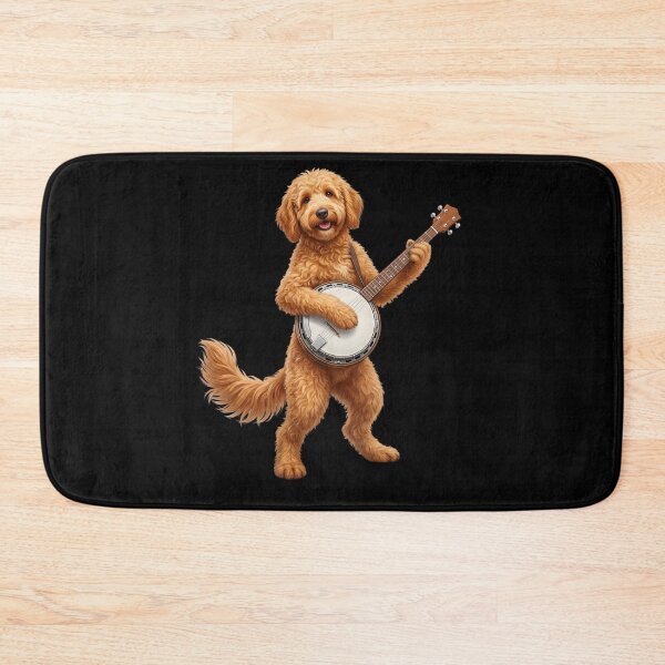 Item preview, Goldendoodle Playing Banjo Player Banjoist Dog Lover designed and sold by DoodleTortle.