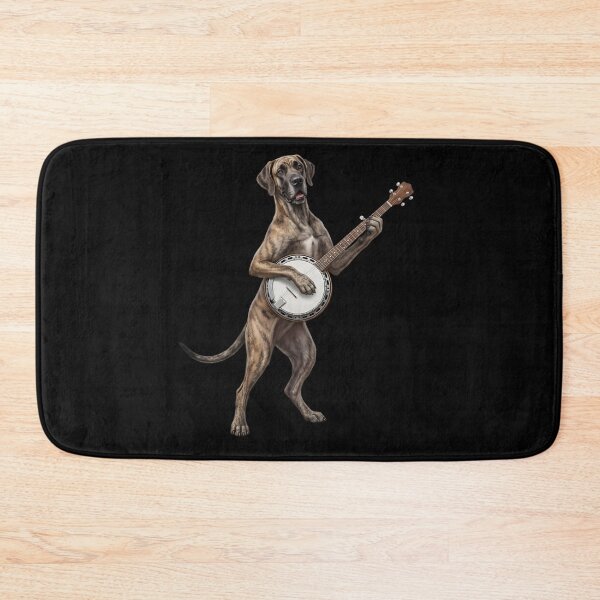 Item preview, Great Dane Playing Banjo Player Banjoist Dog Lover designed and sold by DoodleTortle.
