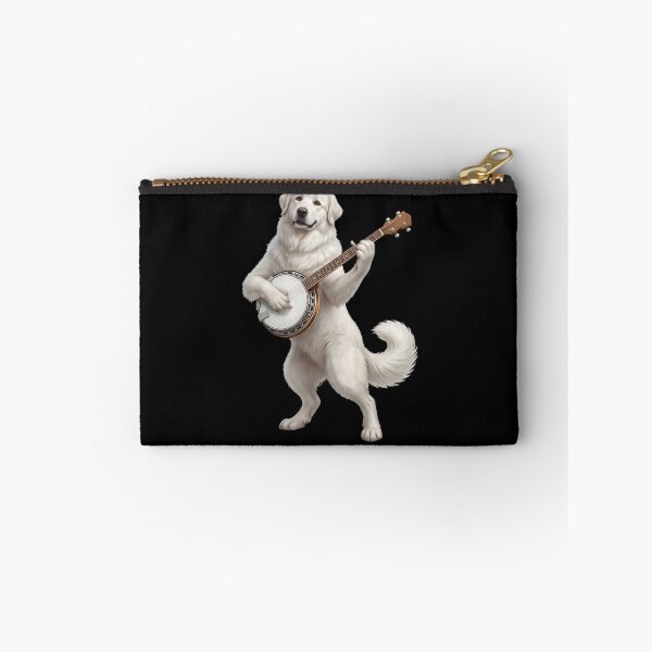 Item preview, Great Pyrenees Playing Banjo Player Banjoist Dog Lover designed and sold by DoodleTortle.